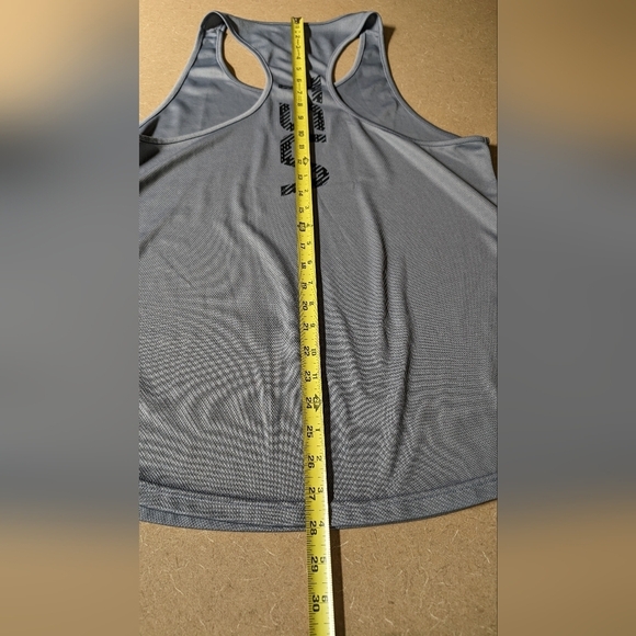 TSLA Gray Spellout Racerback Tank Top Size M EUC - Picture 6 of 6